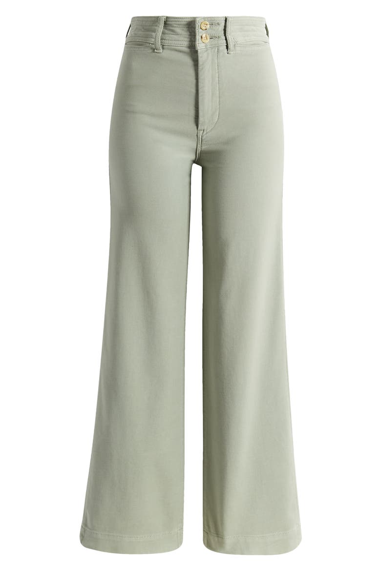 Harbor Stretch Terry Wide Leg Pants, Alternate, color, COASTAL SAGE