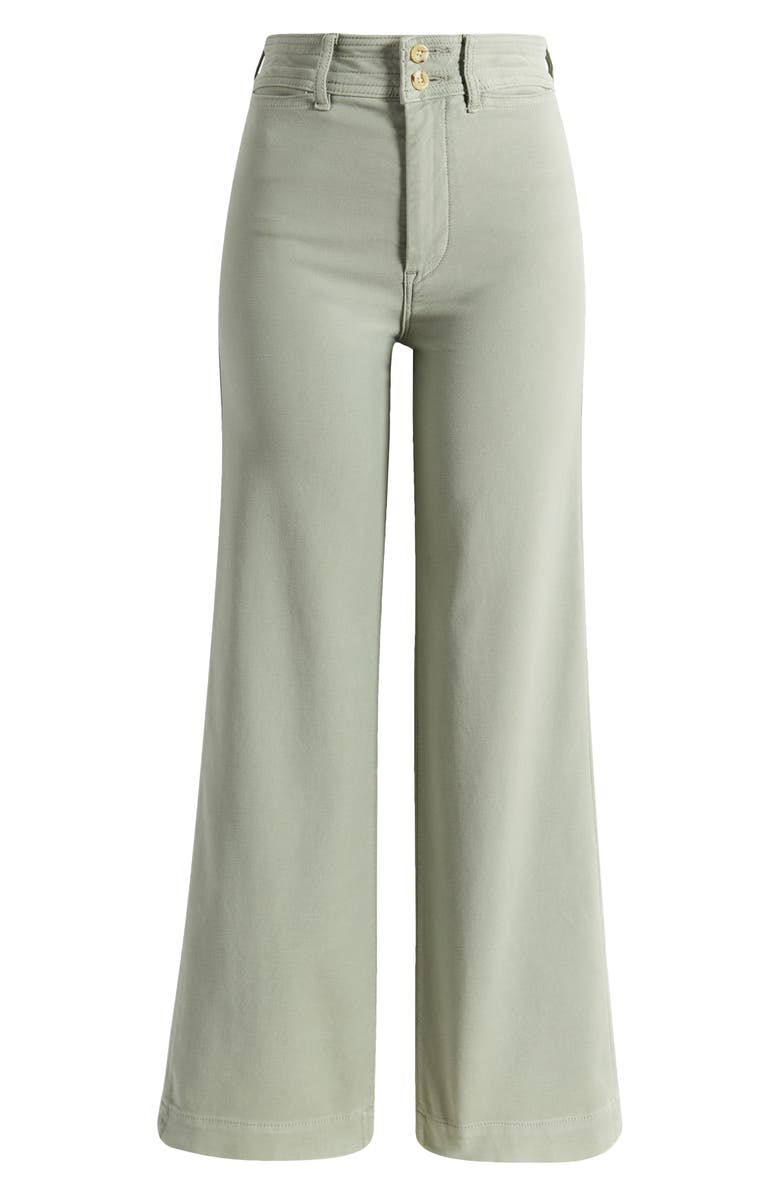 Faherty Harbor Stretch Terry Wide Leg Pants, Alternate, color, Coastal Sage