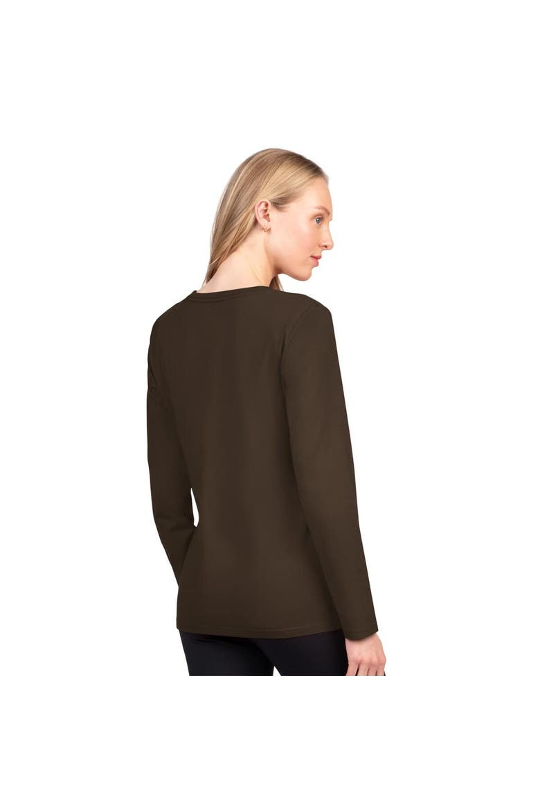 Women's G-III 4Her by Carl Banks  Brown Cleveland Browns Best Play Long Sleeve T-Shirt, Alternate, color, Brown