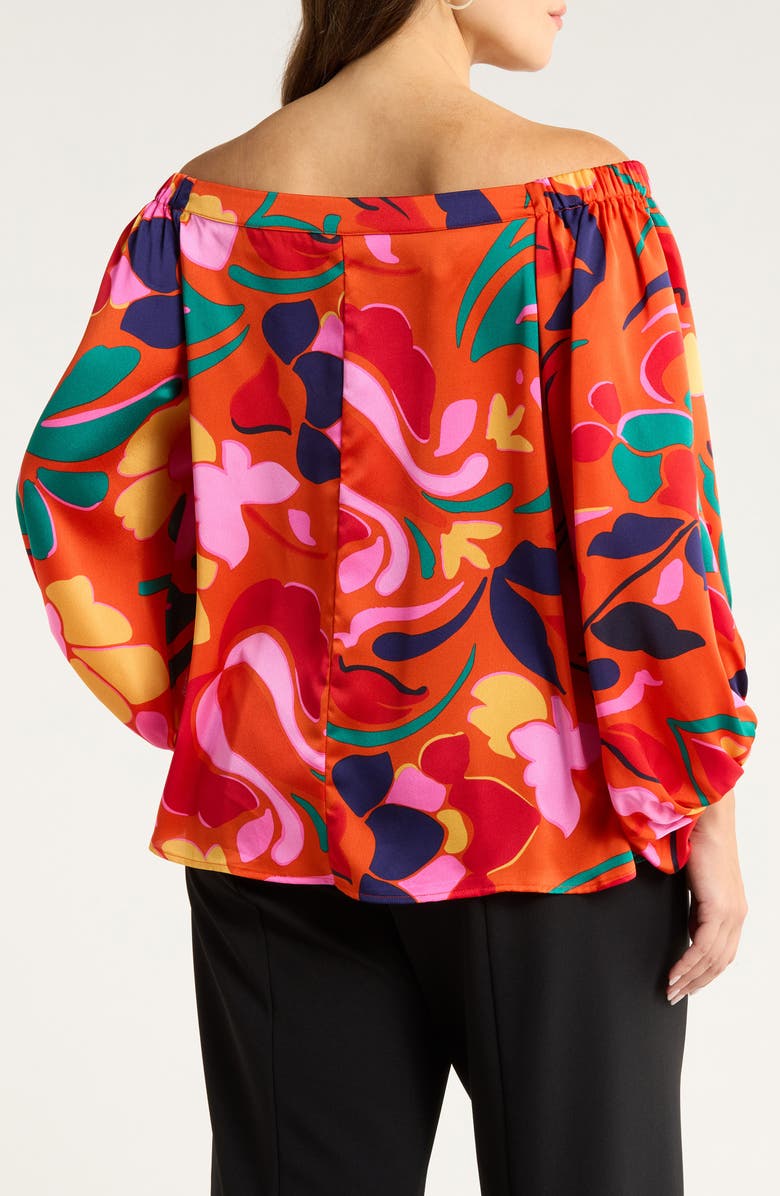 SUGARLIPS Serene Off the Shoulder Top, Alternate, color, Orange-Mul