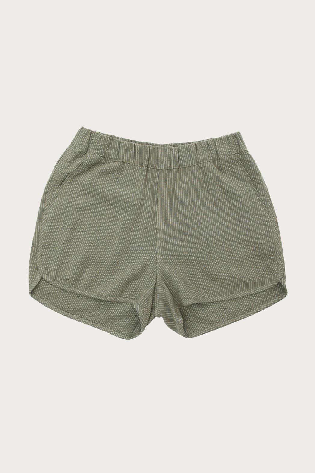 Olive Pinstripe