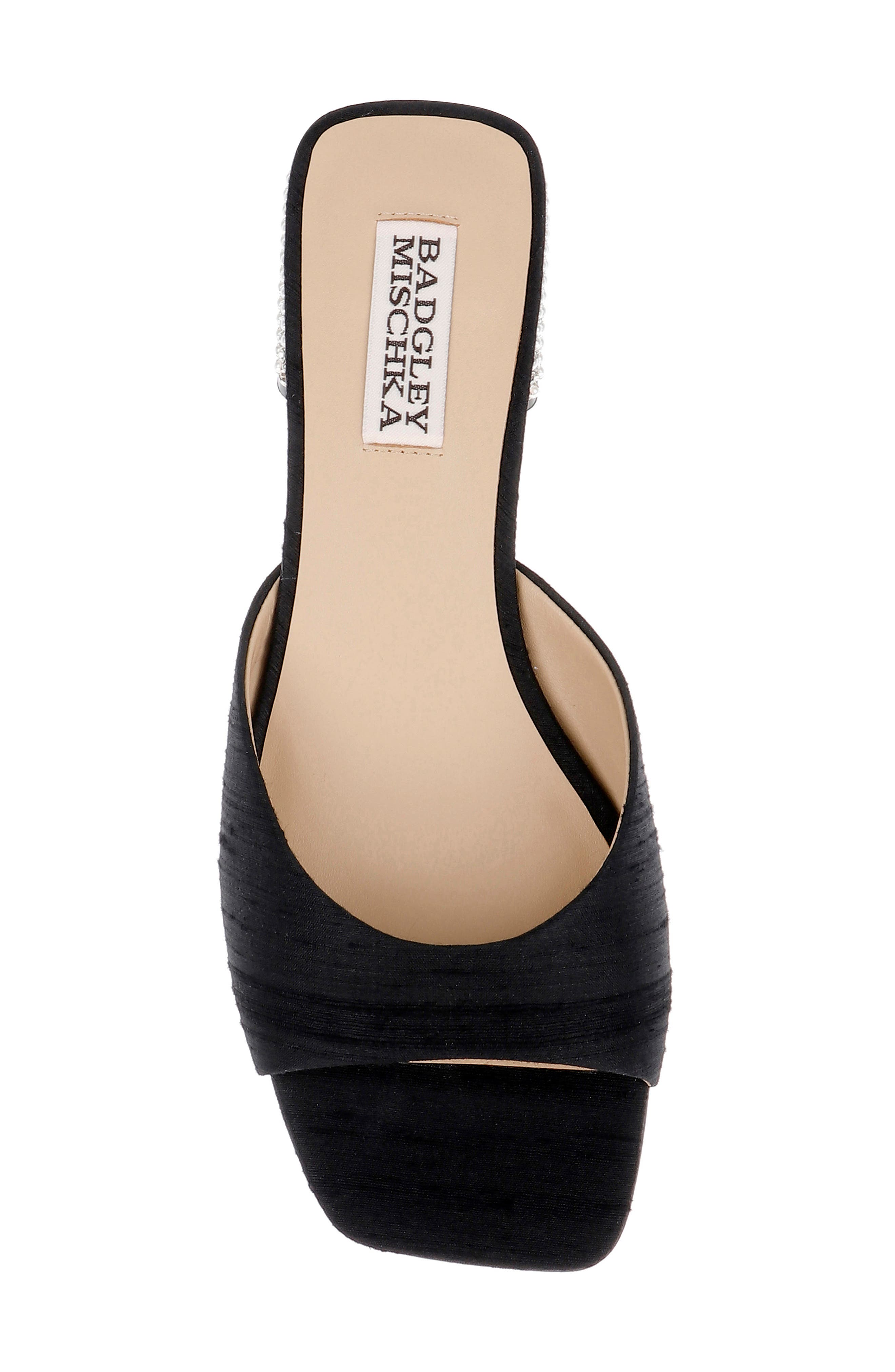 BADGLEY MISCHKA Oahu Slide Sandal, Alternate, color, Black Silk