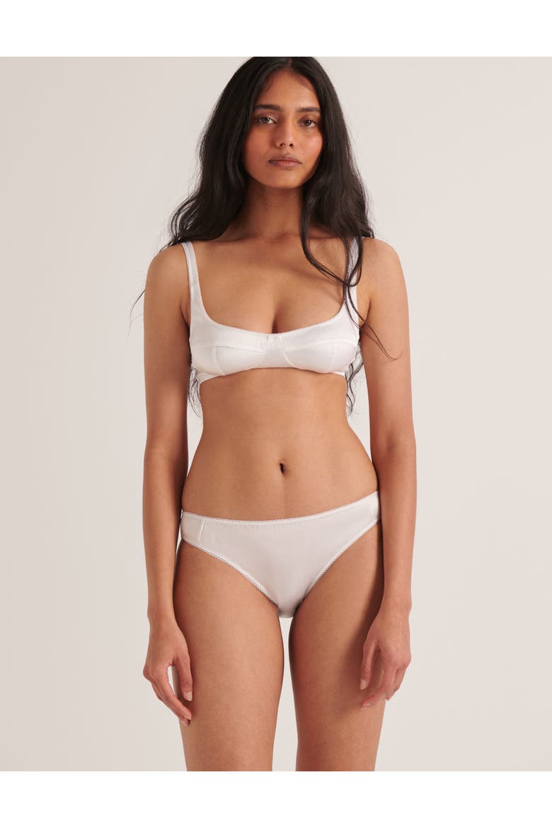 Penelope Bralette Bare, Alternate, color, White