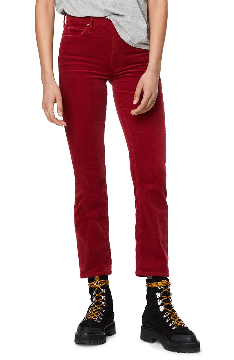 MOTHER The Dazzler High Waist Ankle Straight Leg Jeans, Main, color,