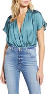 PAIGE Dijon Surplice Bodysuit