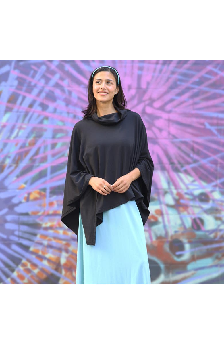 UV Skinz Everyday Sun Poncho, Alternate, color, Black