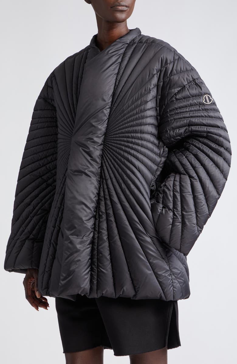 Rick Owens x Moncler Radiance Down Puffer Coat, Alternate, color, 