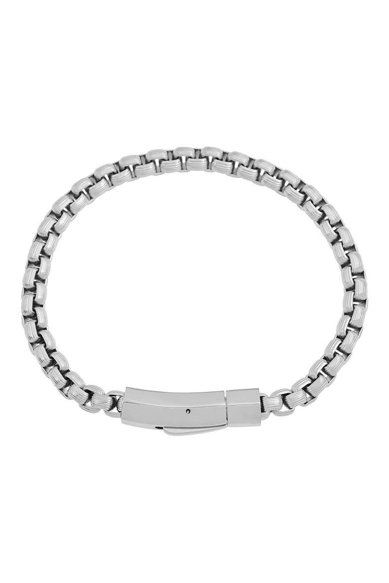 Box Chain Bracelet, Alternate, color, SILVER