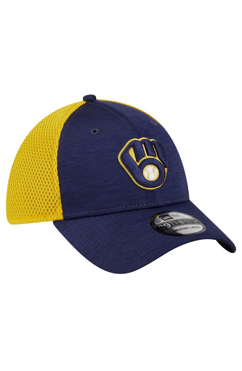 New Era Men's New Era Navy Milwaukee Brewers Neo 39THIRTY Flex Hat, Alternate, color, Navy