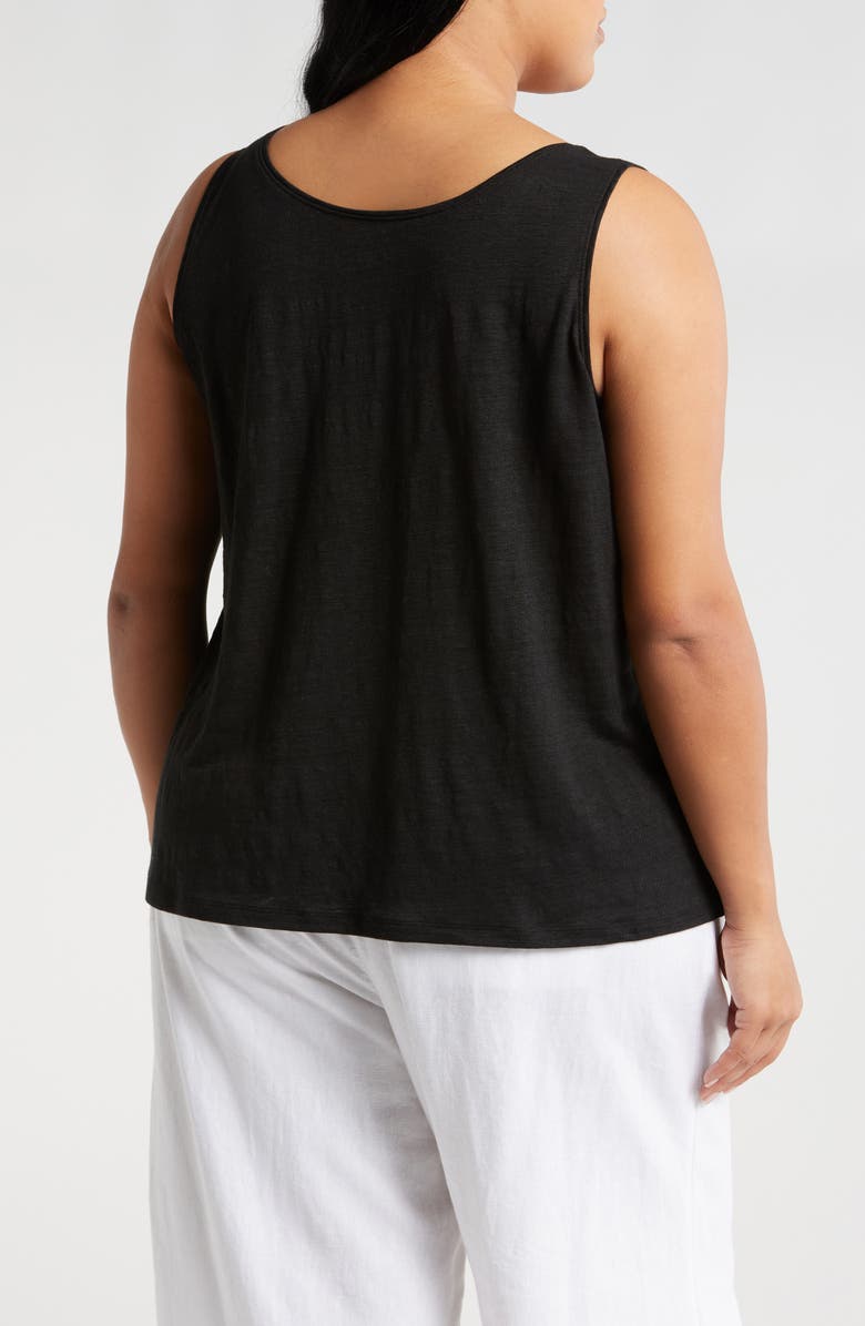 Eileen Fisher Scoop Neck Organic Linen Tank, Alternate, color, 