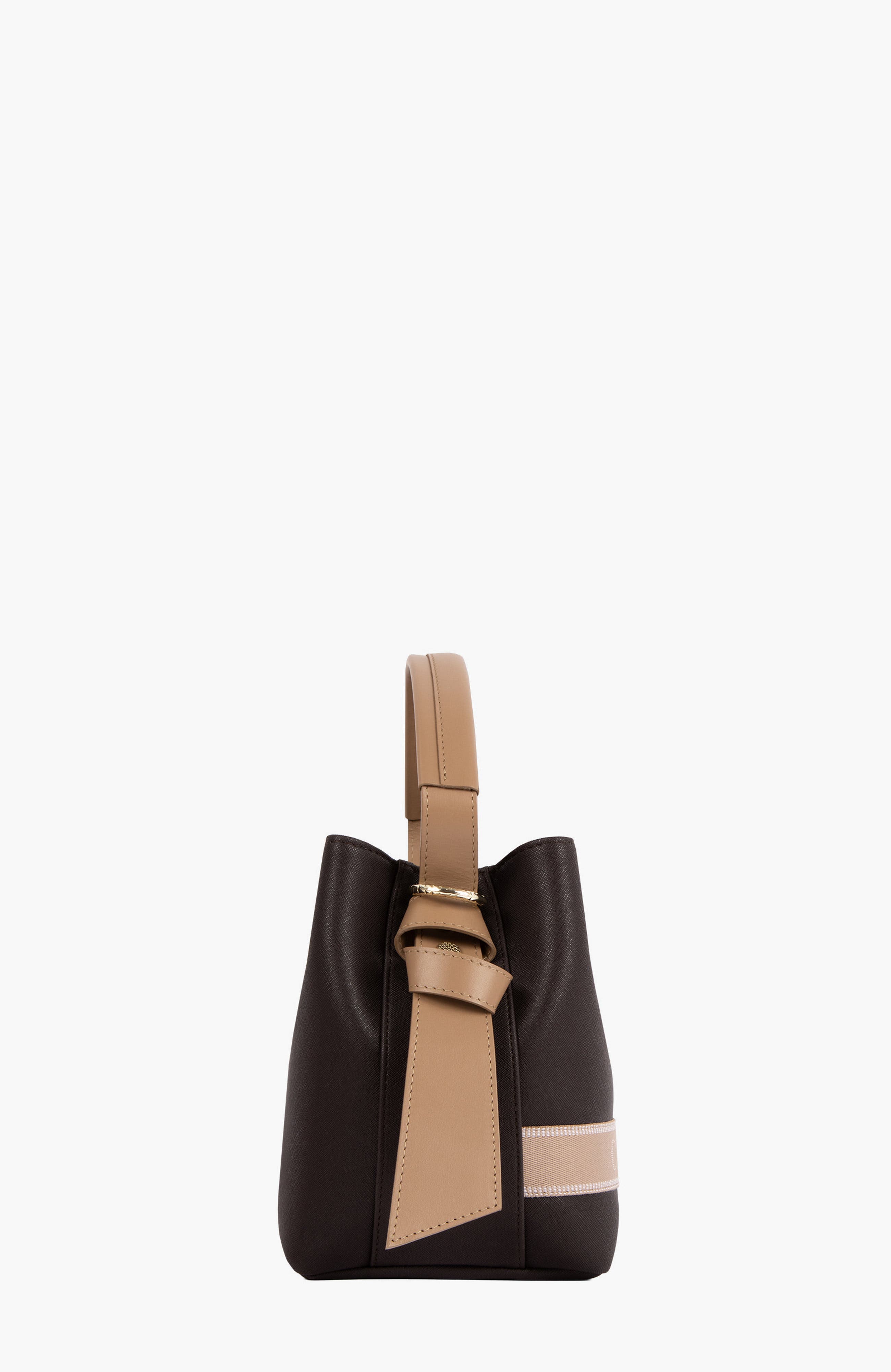 Only by Cavalinho 591 Bucket Bag, Alternate, color, Brown / Beige