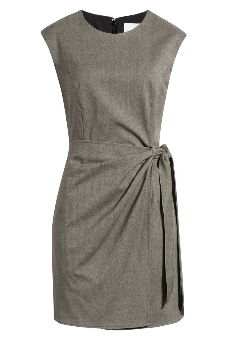 Tailored Tie Minidress, Alternate, color, TAUPE