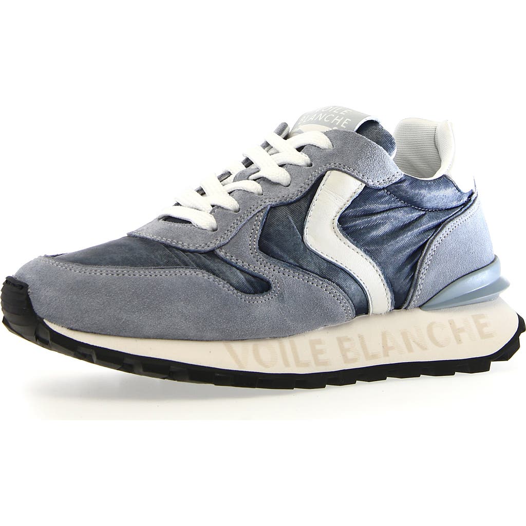 Voile Blanche Paris Race Sneaker In Cloud Grey Blue