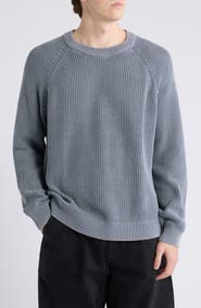 BP. Heavyweight Ribbed Cotton Crewneck Sweater
