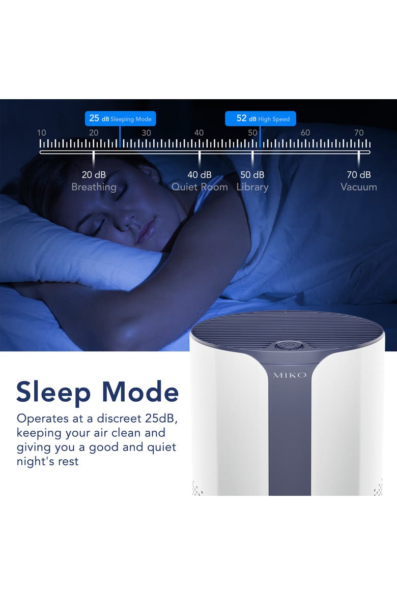 Ibuki True HEPA Air Purifier with Auto Mode and Diffuser, Alternate, color, White