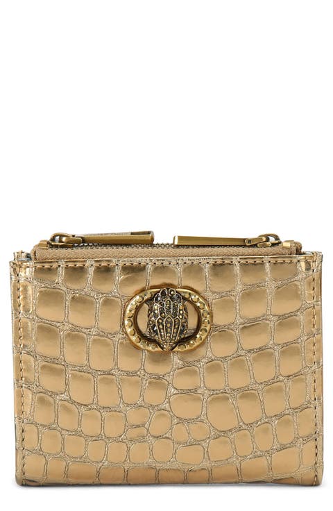 Chelsea Metallic Leather Card Holder