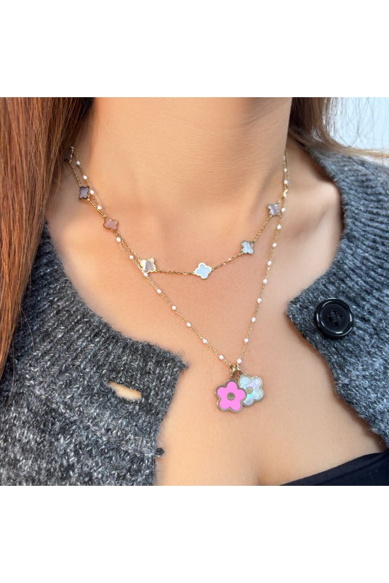 Bubblegum Pink Cherry Blossom Charm, Alternate, color, Bubblegum Pink