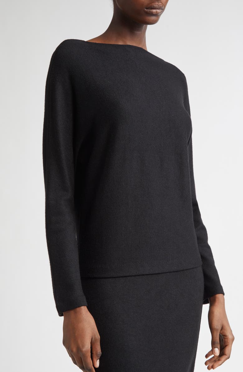 Vince Dolman Sleeve Sweater, Alternate, color, Black
