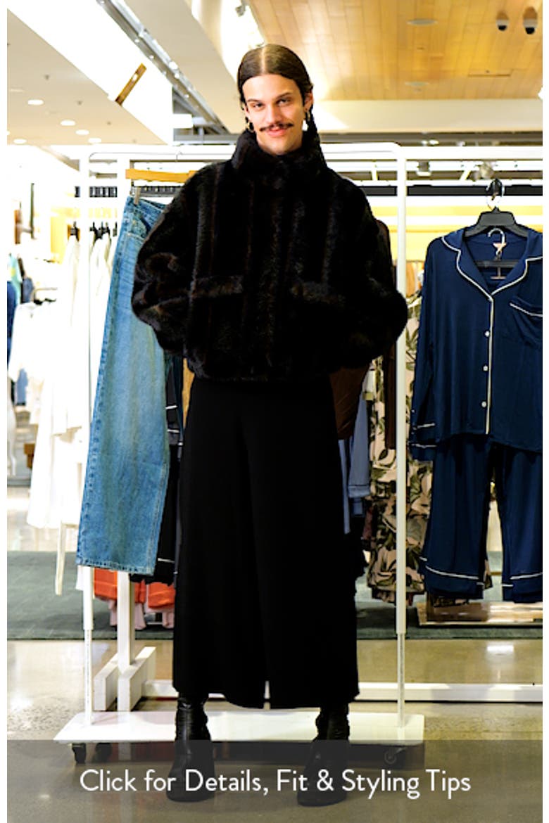 Iris Shaved Faux Mink Bomber Jacket video