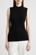 Tahari ASL Sleeveless Mock Neck Sweater