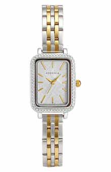 Hudson Two Tone Mother of Pearl Bracelet Watch, 21mm x 27mm