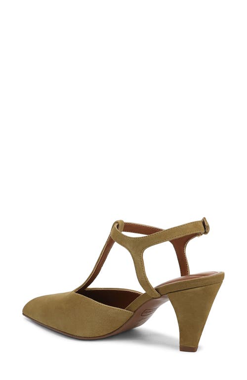 Franco Sarto Ovett Pointed Toe T-strap Pump In Green