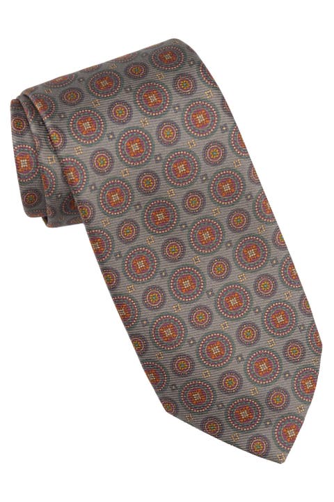 Farnese - Printed Madder Silk Tie for Men