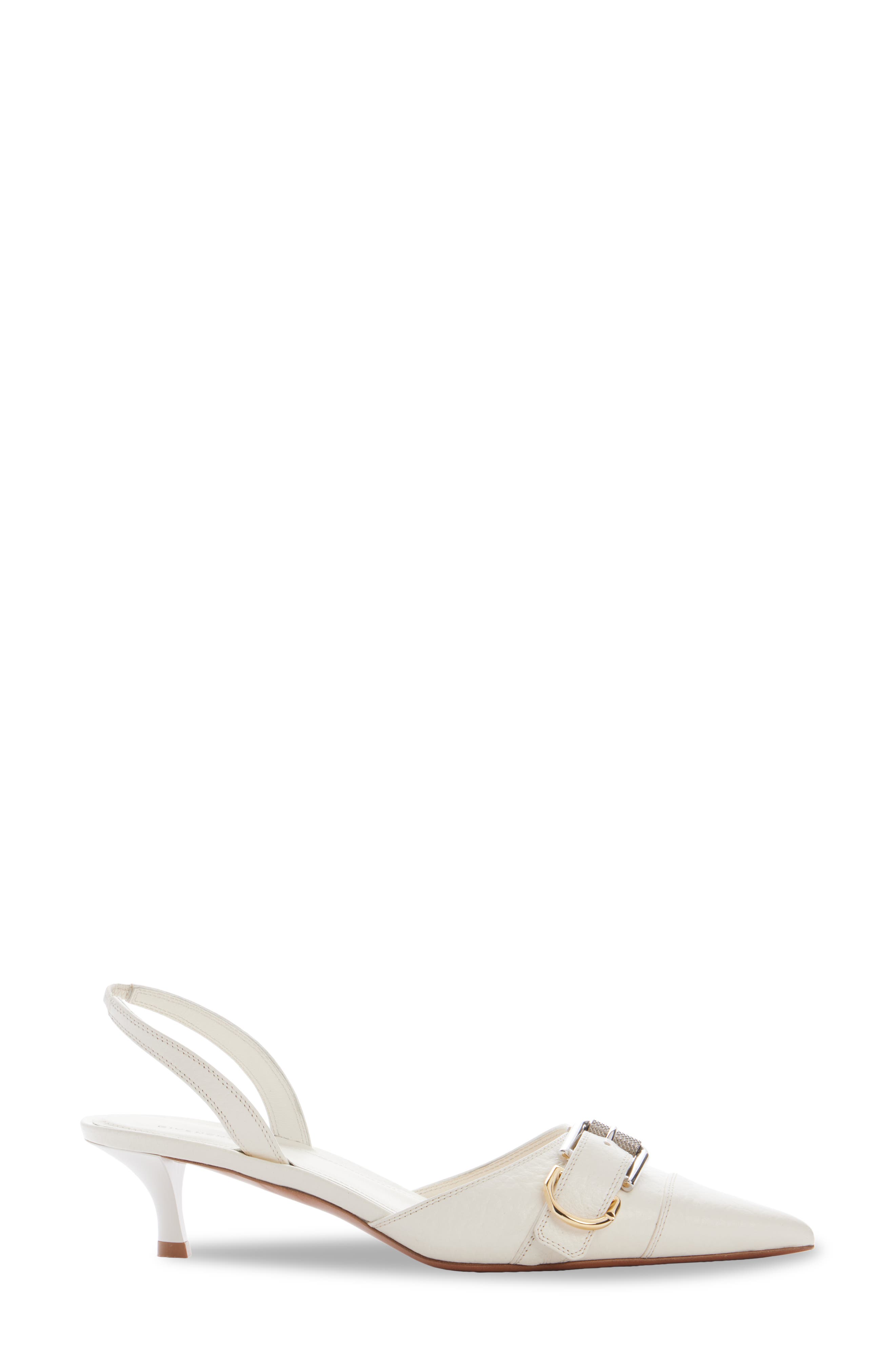 Voyou Pointed Toe Kitten Heel Pump, Alternate, color, IVORY