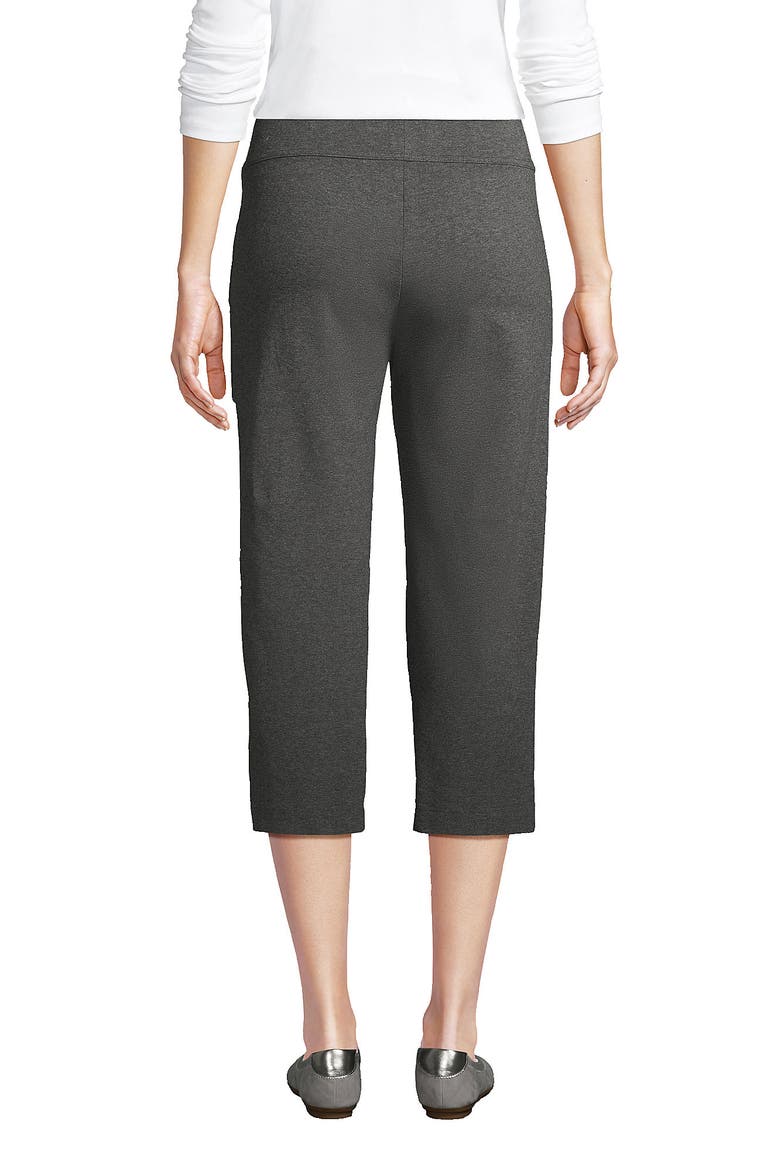 Starfish Mid Rise Pull On Crop Pants, Alternate, color, Charcoal Heather