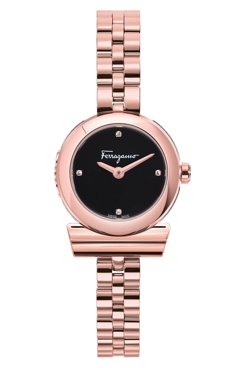 Gancio Bracelet Watch, 22.5mm, Main, color, ROSE GOLD
