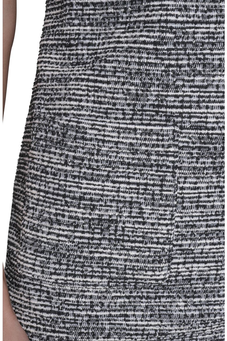 Embellished Tweed Knit Sheath Dress, Alternate, color, BLACK/ SOFT WHITE