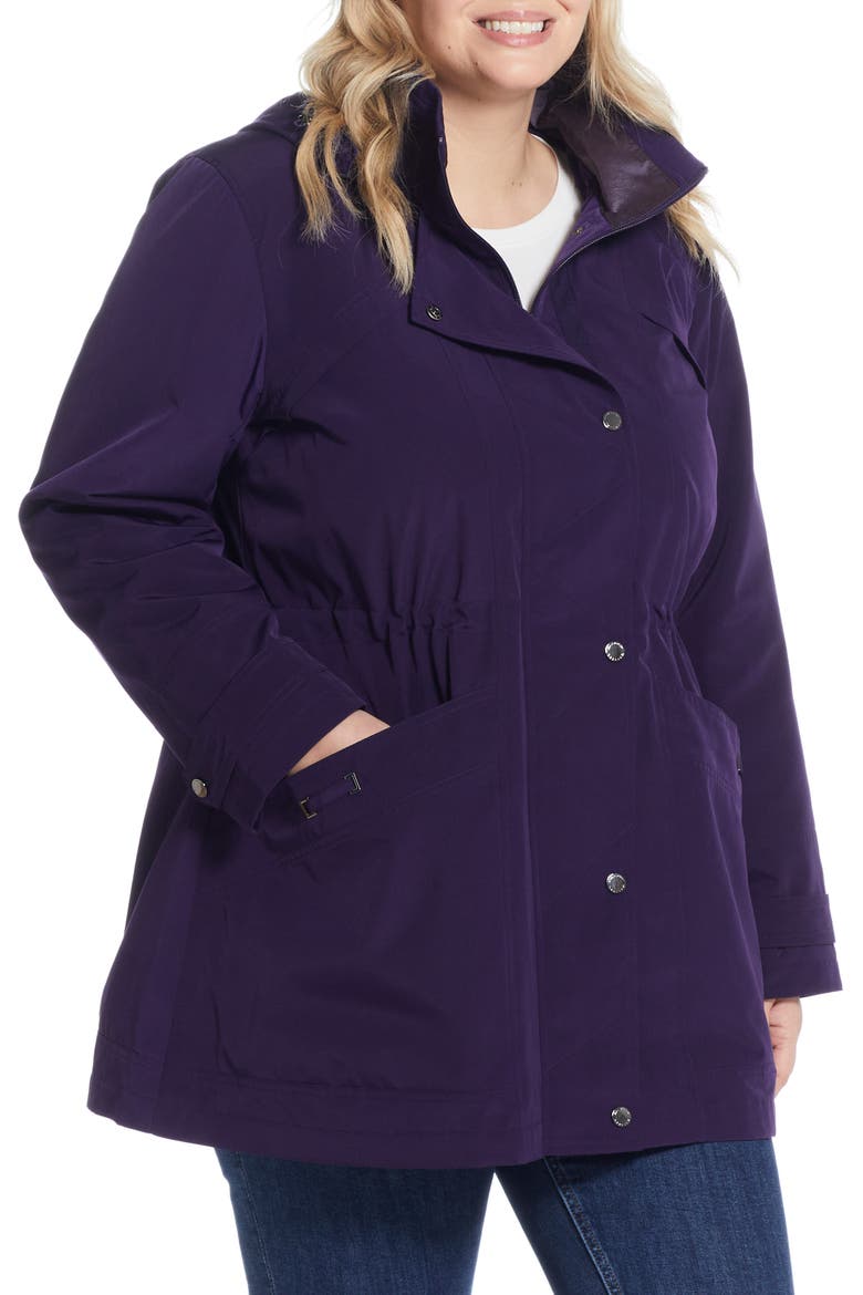 Water Resistant Rain Jacket, Alternate, color, PURPLE SHADOW