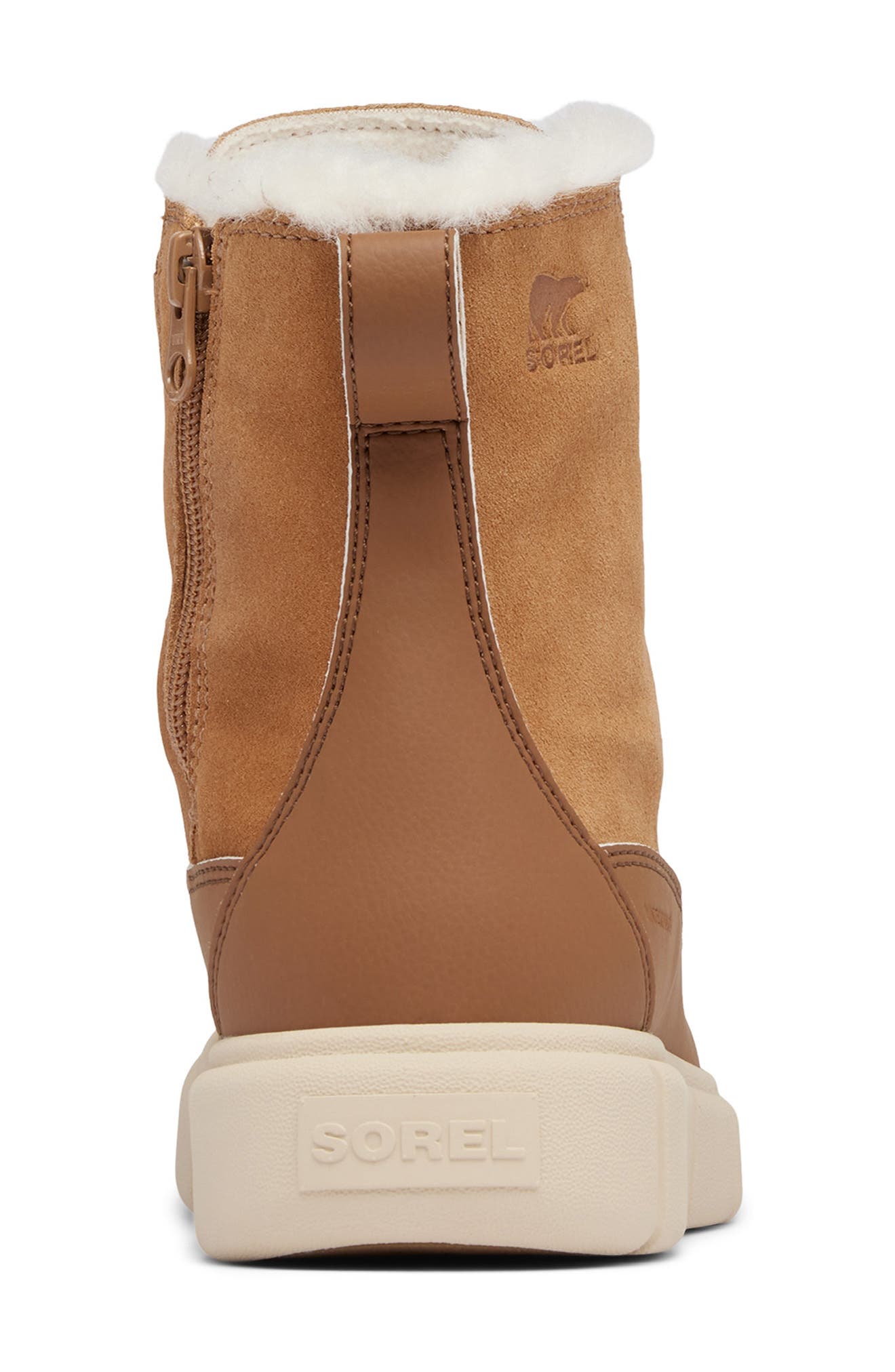 SOREL Kids' Explorer III Waterproof Boot, Alternate, color, Tawny Buff/ Bleached Ceramic