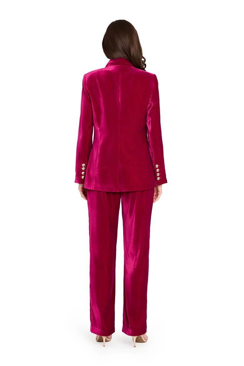 Bird Eye Velvet Pants, Alternate, color, MAGENTA