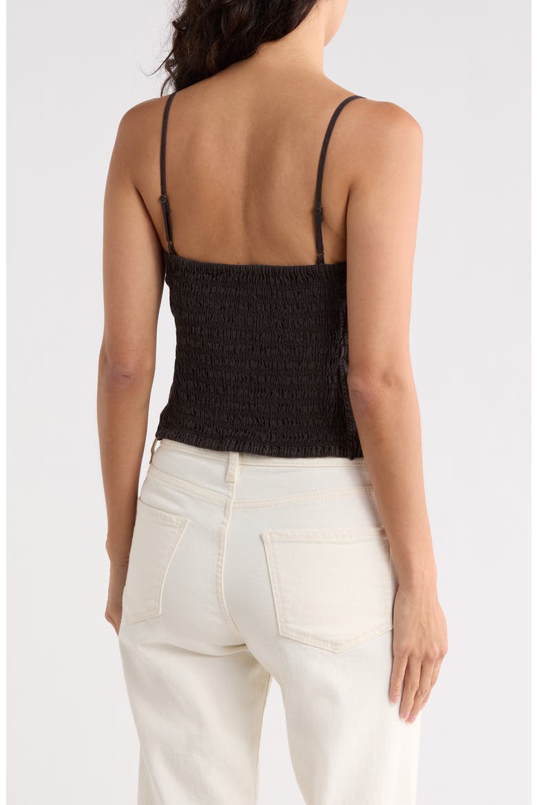 Fleur Linen Blend Top, Alternate, color, BLACK OLIVE PIGMENT