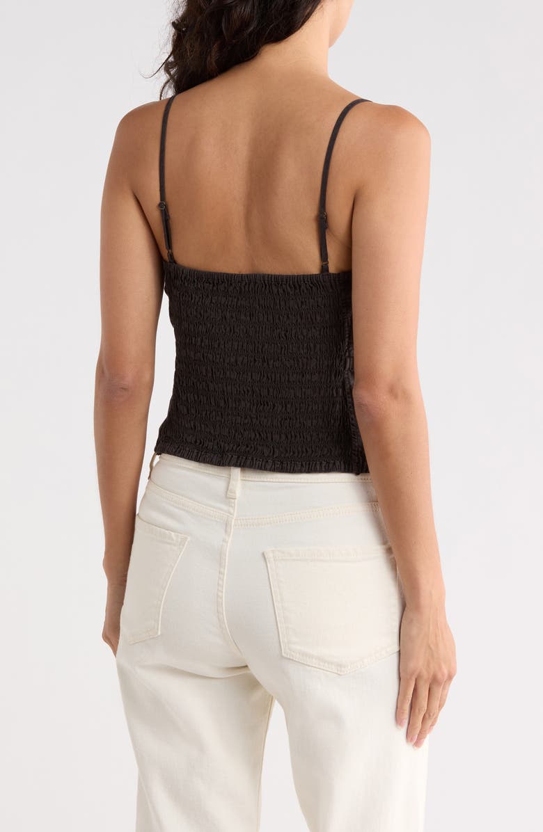 Young, Fabulous & Broke Fleur Linen Blend Top, Alternate, color, Black Olive Pigment