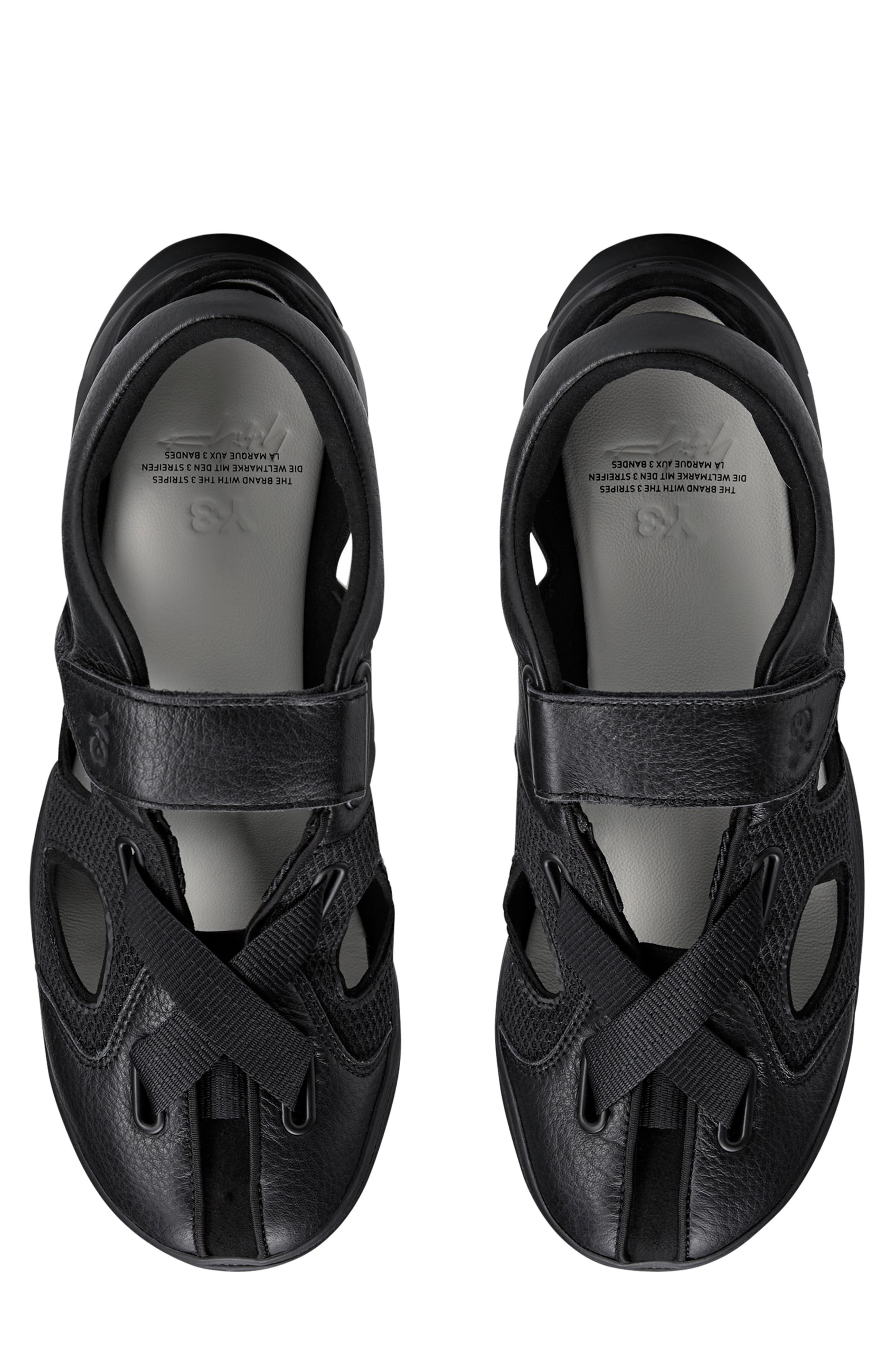Y-3 GSG9 Sandal, Alternate, color, BLACK