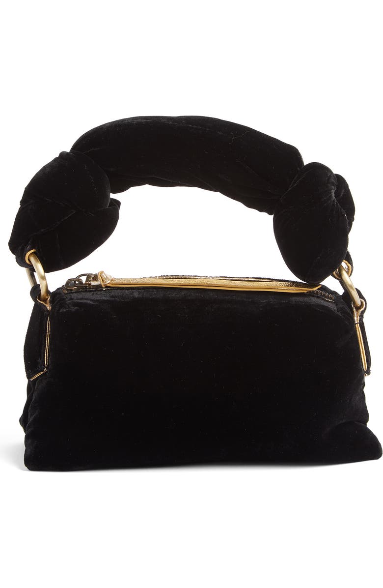 Dries Van Noten Small Puff Velvet Clutch, Main, color,