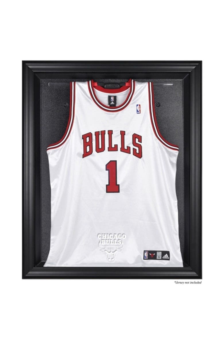 FANATICS AUTHENTIC Chicago Bulls Black Framed Team Logo Jersey Display Case, Main, color, 