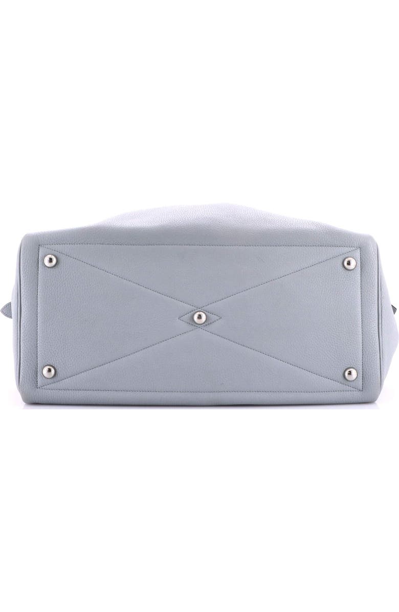 Pre-Owned Hermes Victoria II Travel Handbag Clemence 43, Alternate, color, Bleu Glacier