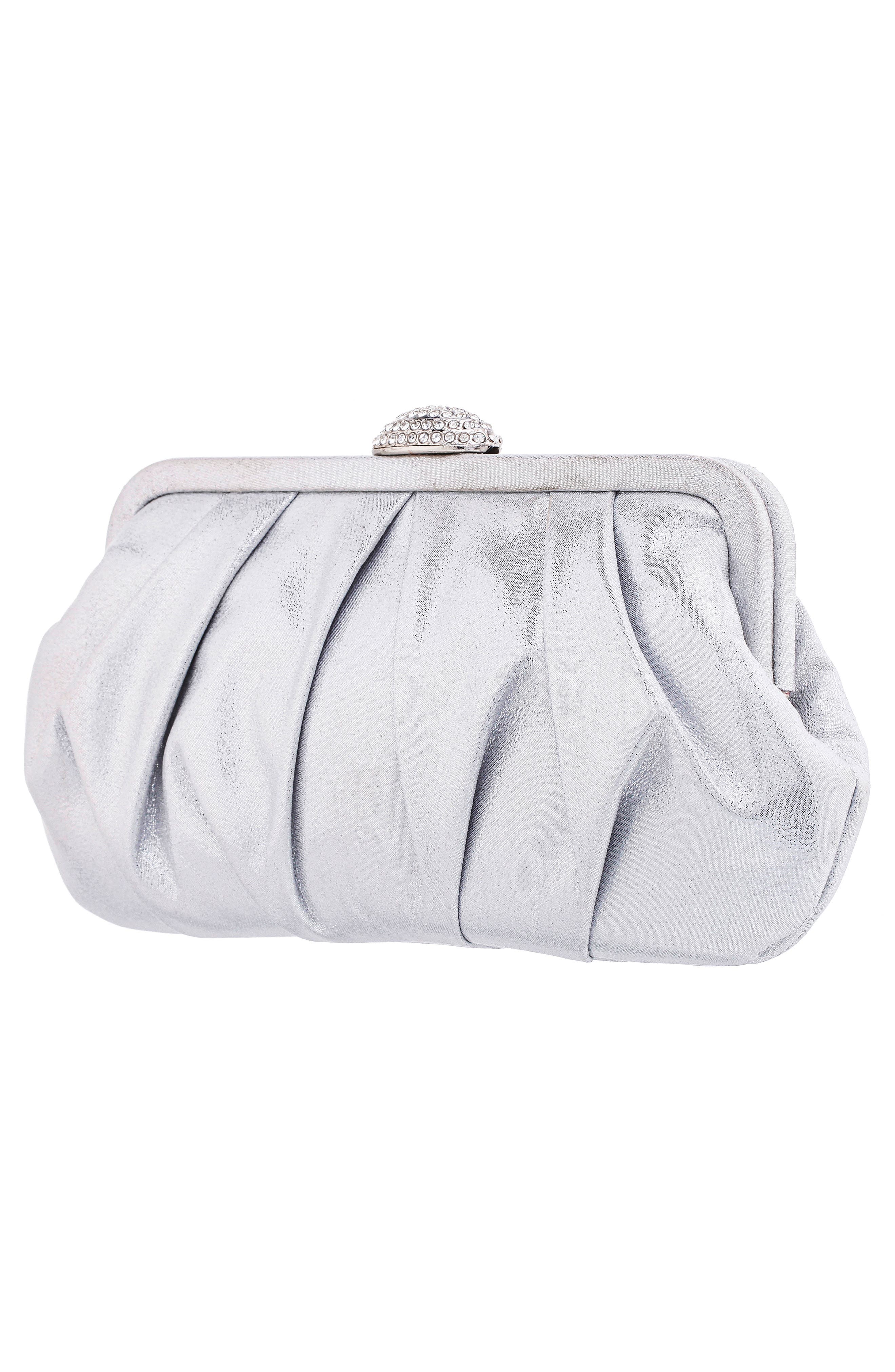 Nina Concord Frame Clutch, Alternate, color, 