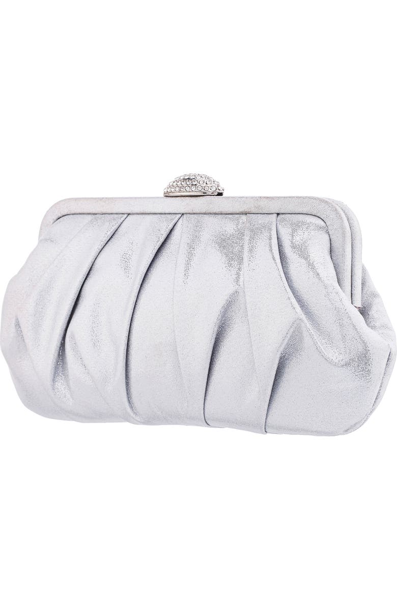 Nina Concord Frame Clutch, Alternate, color,