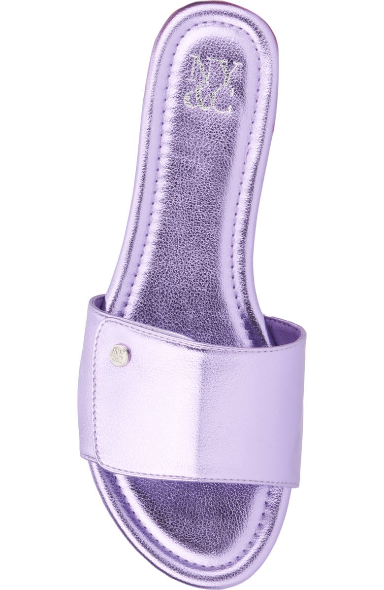 NEW YORK AND COMPANY Adelle Slide Sandal, Alternate, color, Lilac