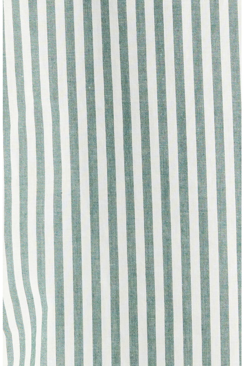 Airy Cotton & Silk Curve Hem Short Pajamas, Alternate, color, OVER STRIPE