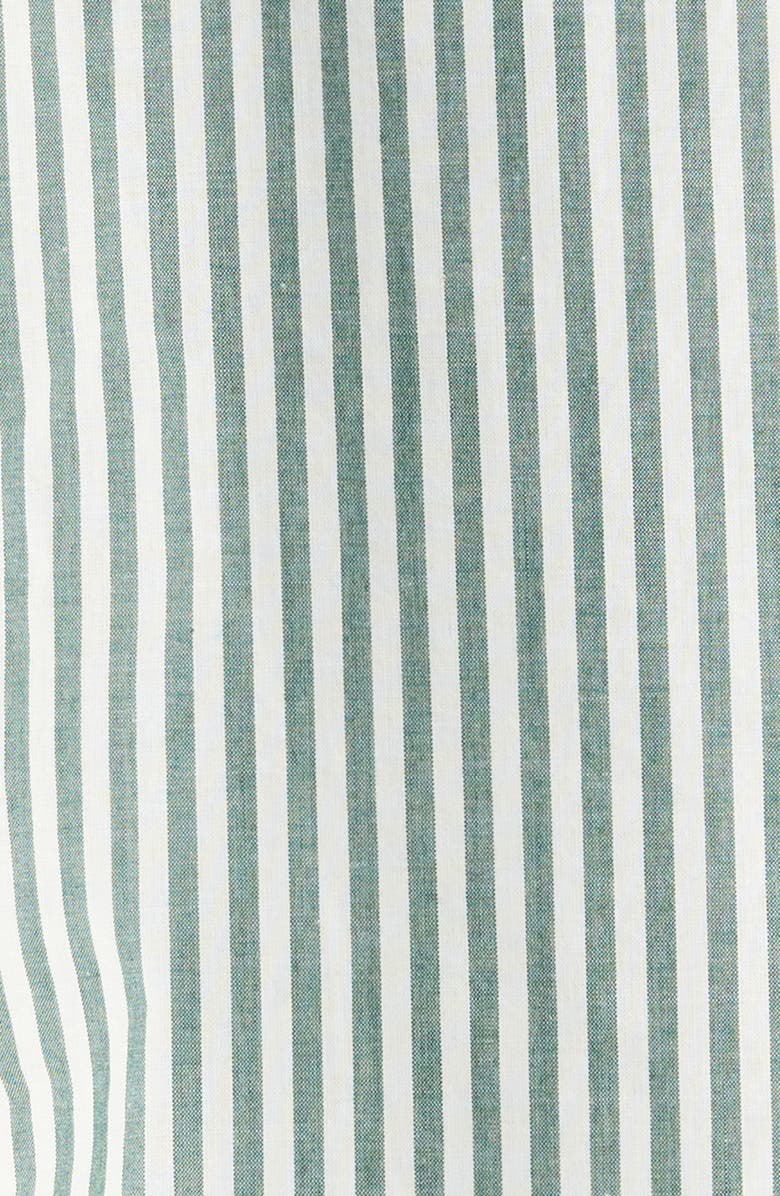 Lunya Airy Cotton & Silk Curve Hem Short Pajamas, Alternate, color, Over Stripe