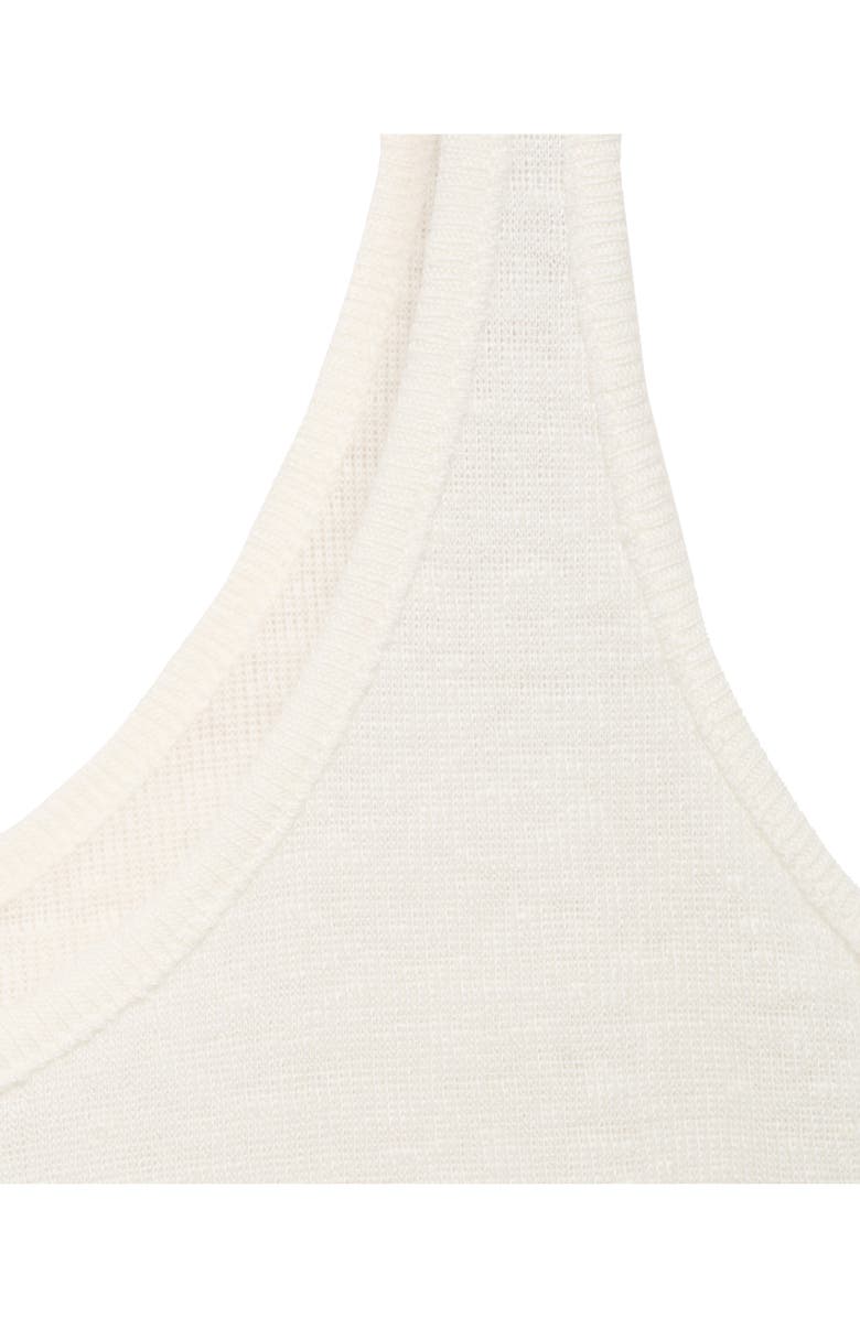 MANGO Linen Tank, Alternate, color, Off White