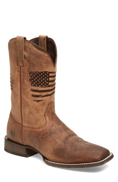 Ariat Circuit Patriot Cowboy Boot In Brown