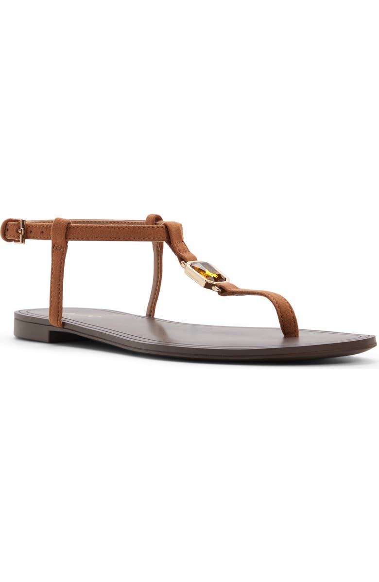 ALDO Sandstone Ankle Strap Sandal, Main, color,