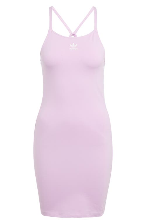 Adidas Originals 3-stripes Lifestyle Minidress In Light Orchid