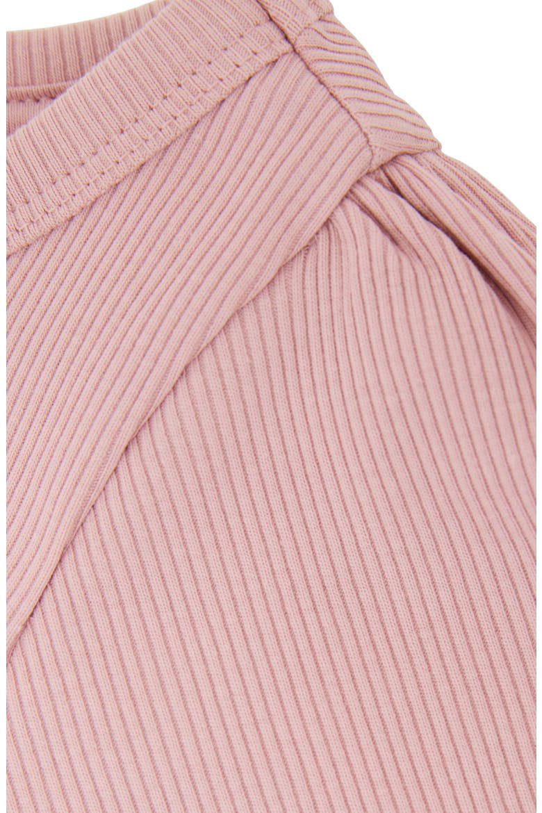 Kids' Ribbed Stretch Cotton Top, Alternate, color, PINK